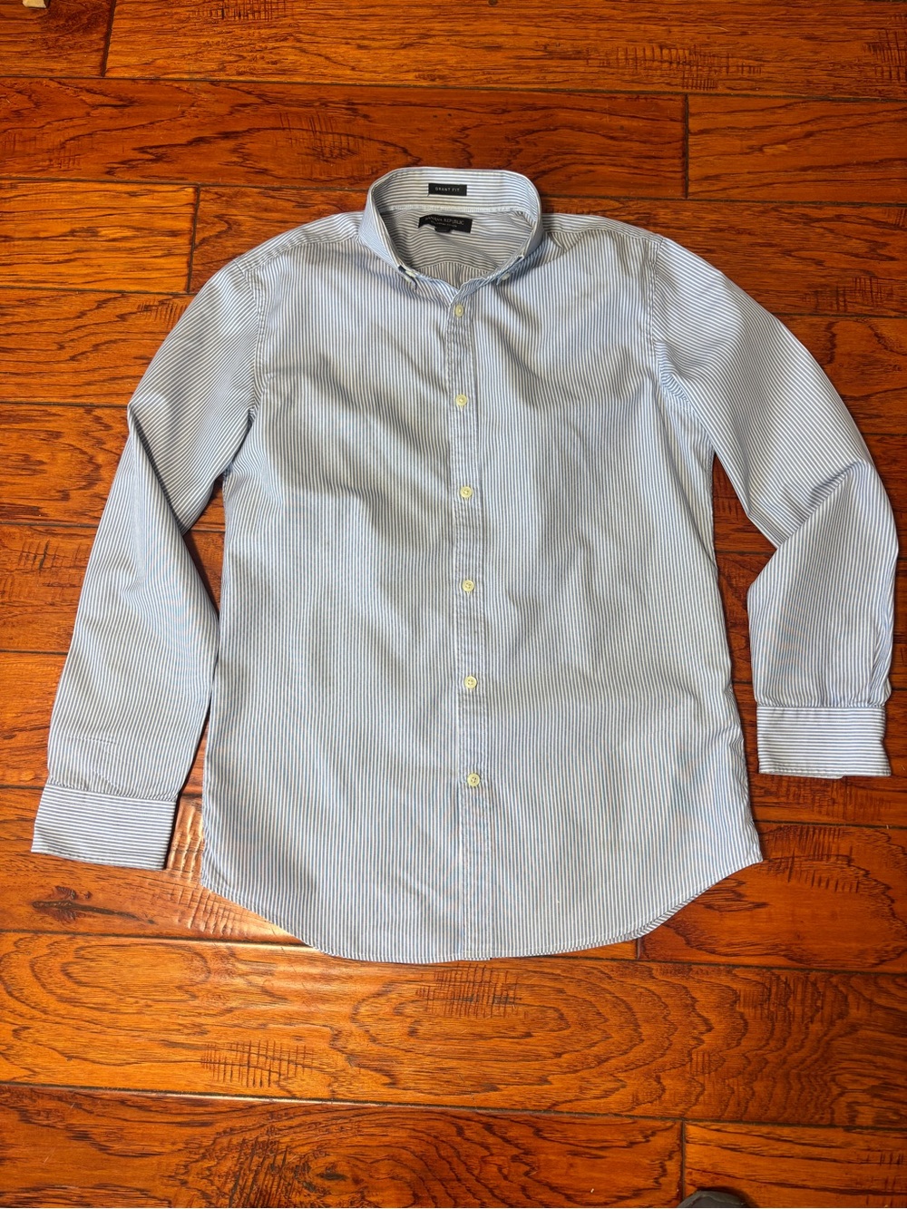Banana Republic Light Blue Pinstripe Dress Shirt